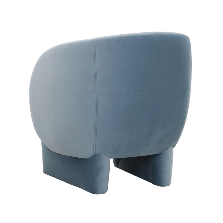 Kiki Blue Stone Velvet Accent Chair