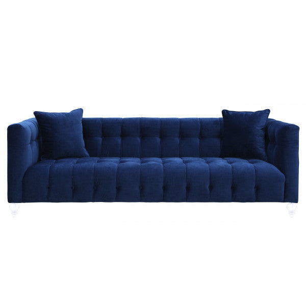 Bea Navy Velvet Sofa