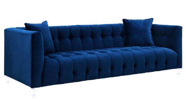 Bea Navy Velvet Sofa