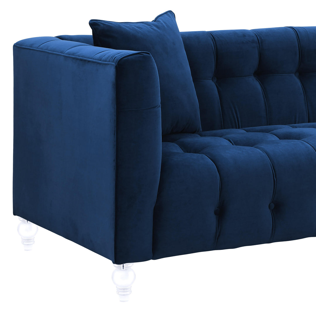 Bea Navy Velvet Sofa