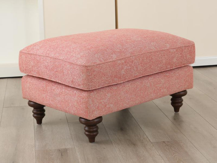 CORAL ACCENT OTTOMAN