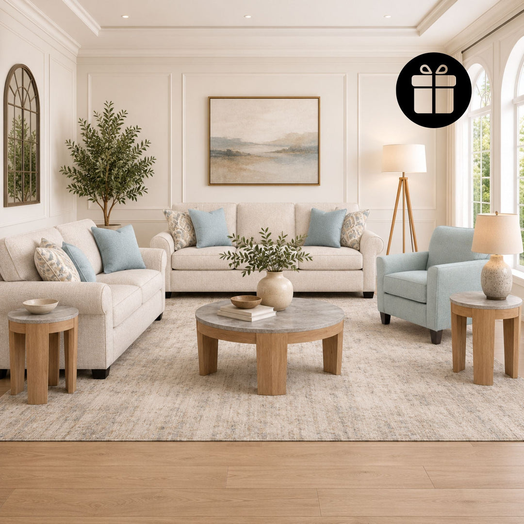 Monumental Sofa Set with Free Guystone Table (Set of 3)