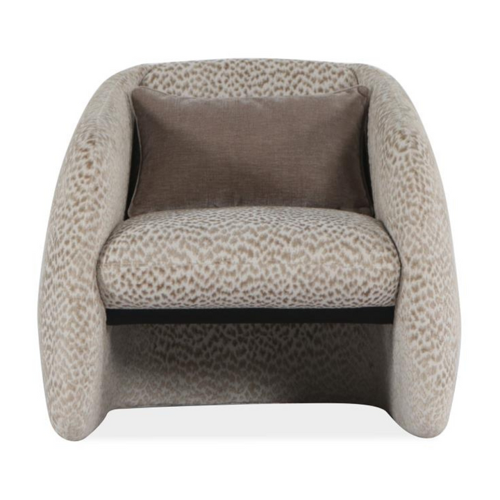 Wood Frame Upholstered Accent Chair (Pearl) KD