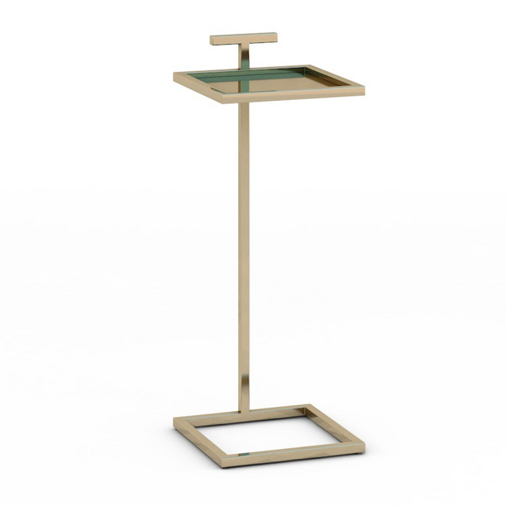 Brass 10" Maisie Accent Table Square