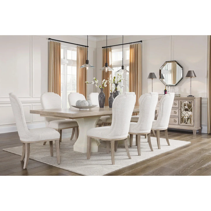 Jorlaina Dining Table Set ( Round  4 Chair / Rectangle  8 Chair )