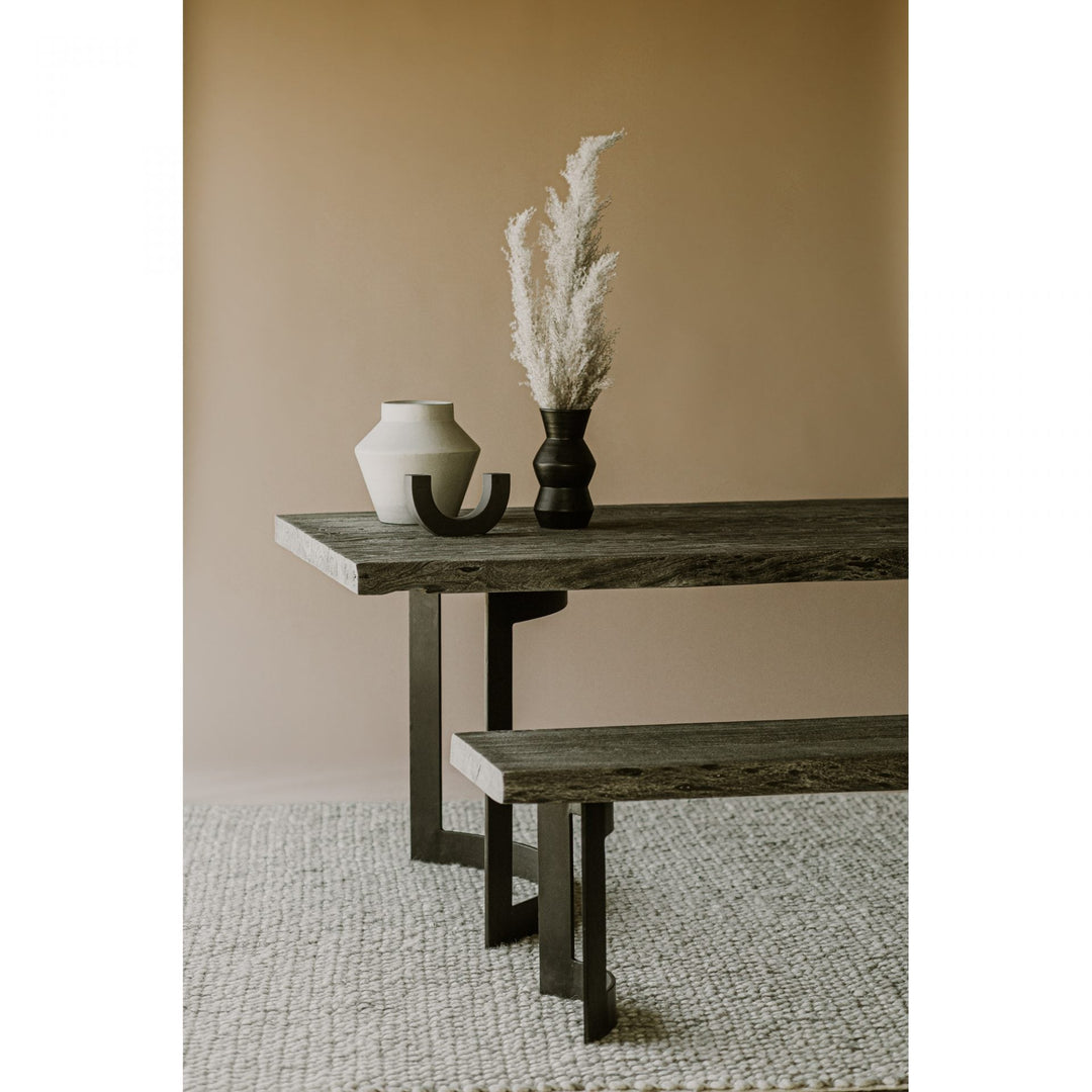 Bent Dining Table Small Weathered Grey
