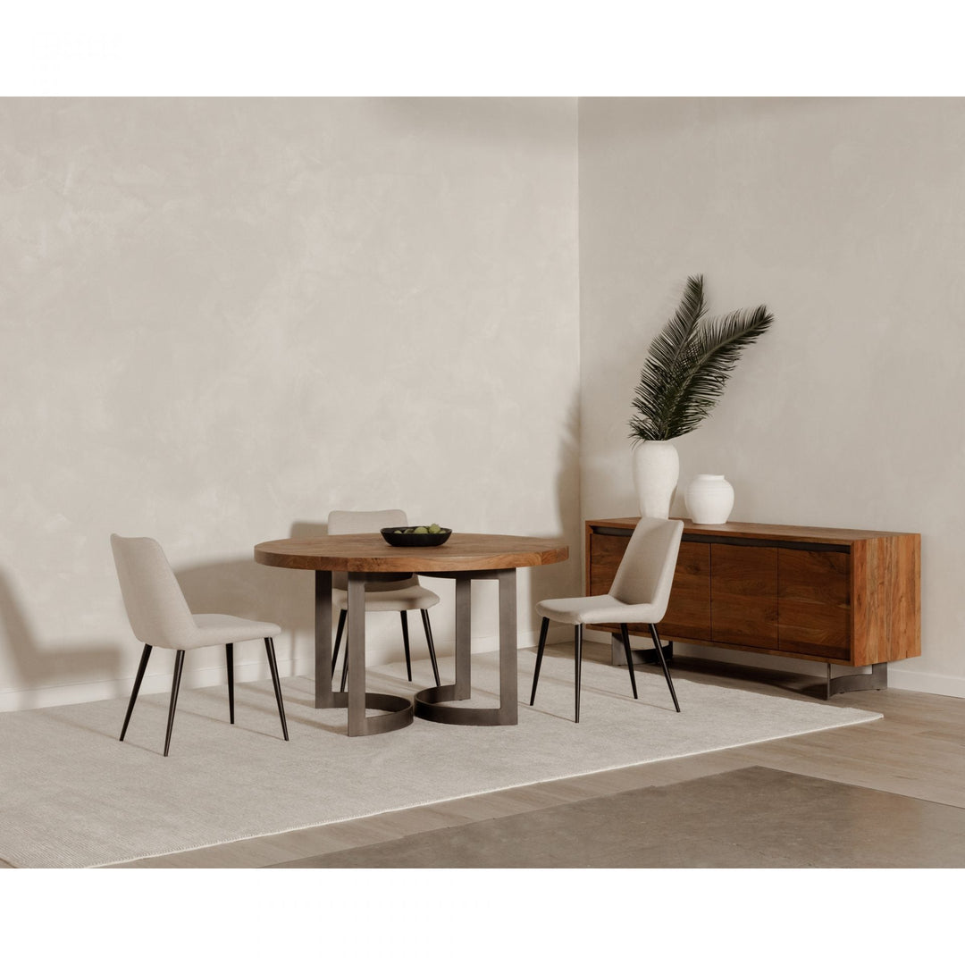 Bent Round Dining Table 54"