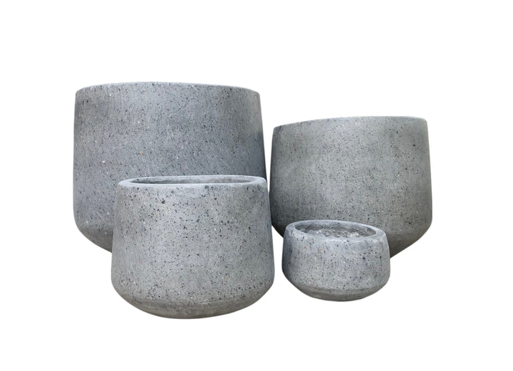 Coal Grey Terrazzo Indoor/Outdoor Plant Pot By Roots31W*31D*26H.
