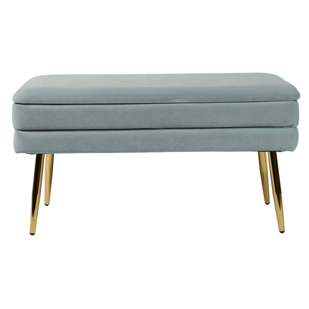 Ziva Sea Blue Storage Bench