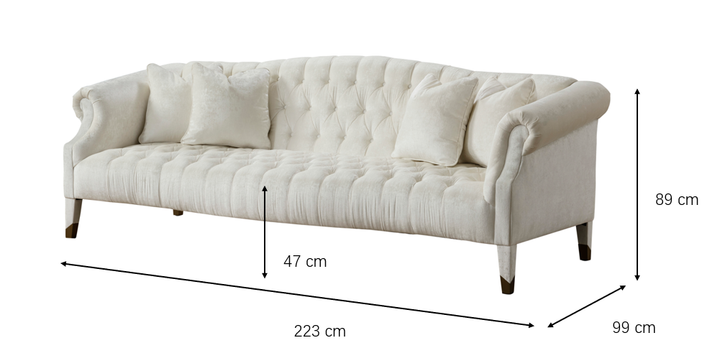 Noha 3 Seater Sofa (223cm)