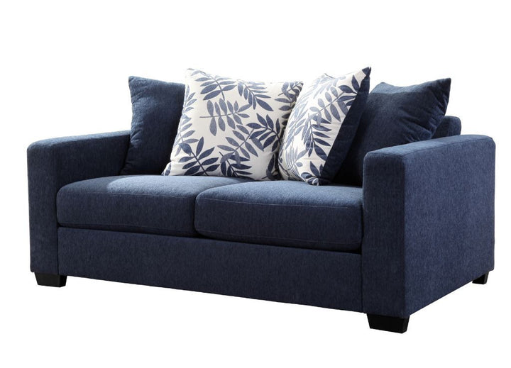 Sophie Blue Loveseat (174cm)