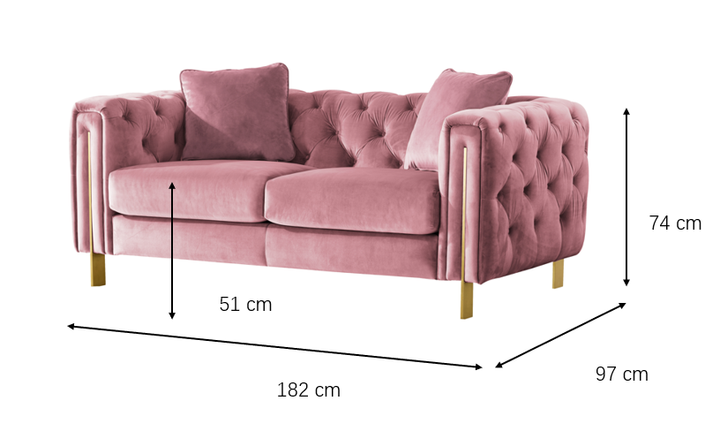 Royal Velvet Loveseat (182cm)