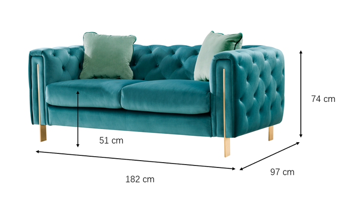 Royal Velvet Loveseat (182cm)