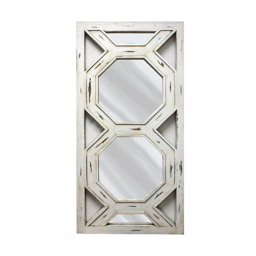 Leaner Mirror, White