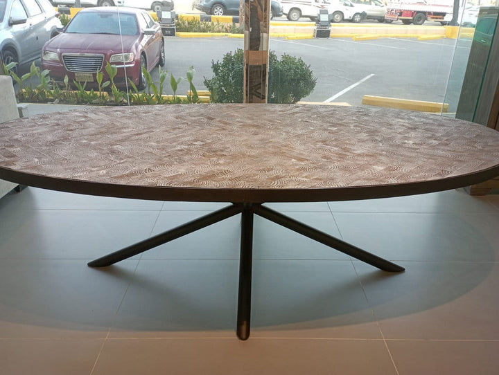 Griffin Wheat Brown Dining Table