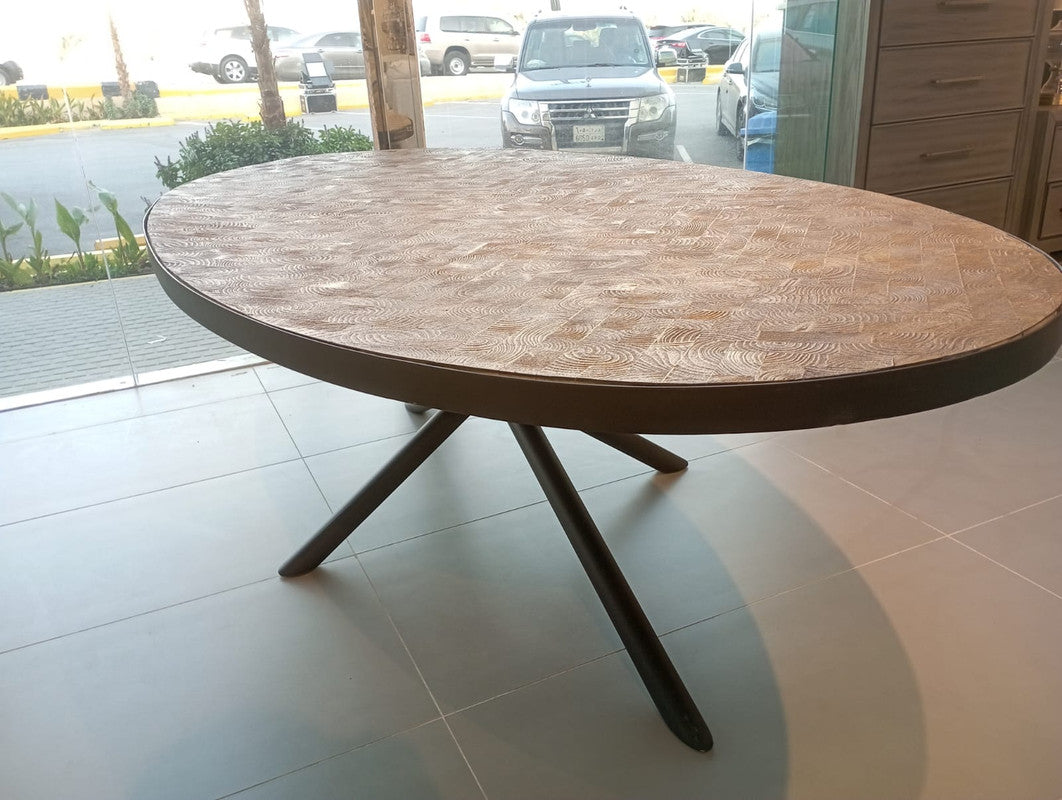Griffin Wheat Brown Dining Table