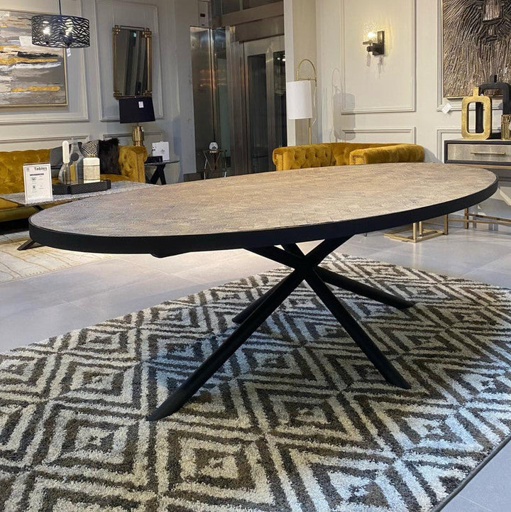 Griffin Wheat Brown Dining Table