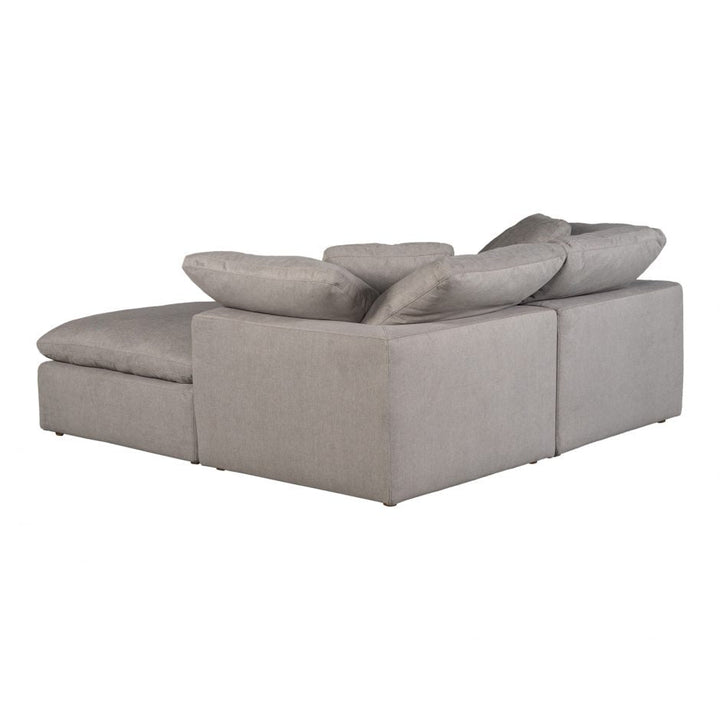 Clay Nook Modular Sectional Livesmart Fabric Light Grey