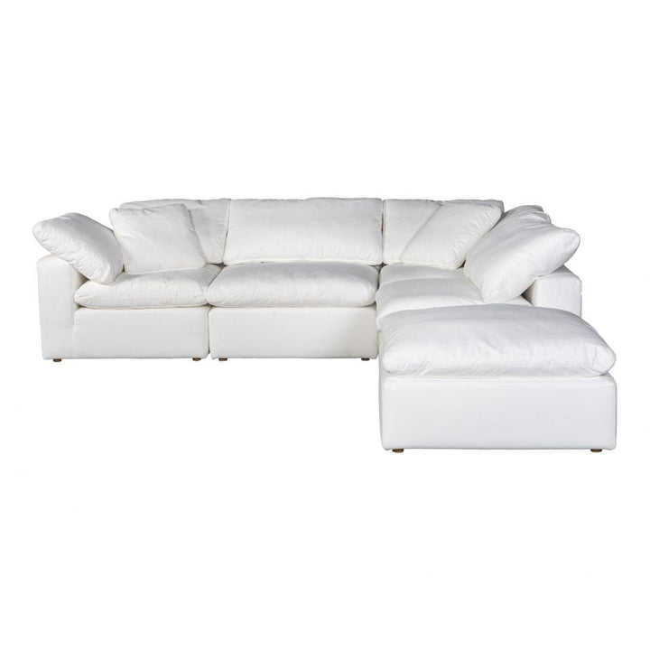 Clay Dream Modular Sectional Livesmart Fabric White