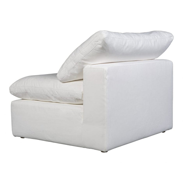 Terra Condo Slipper Chair Livesmart Fabric White