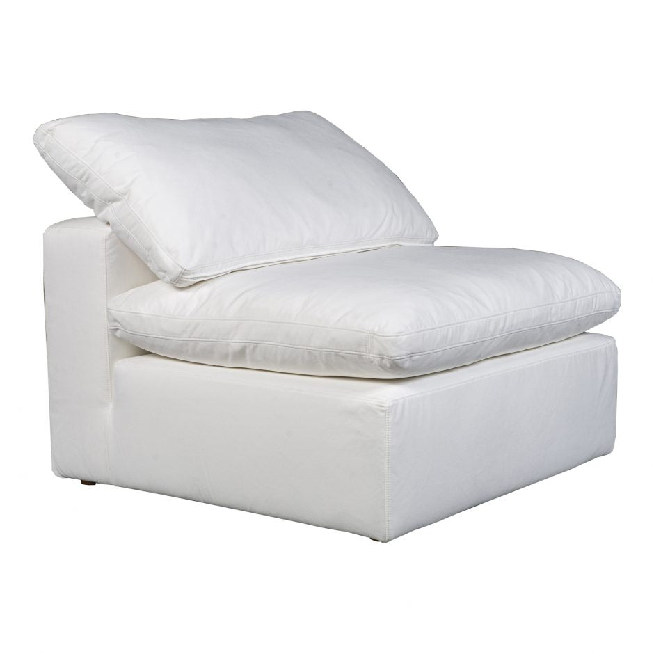 Terra Condo Slipper Chair Livesmart Fabric White