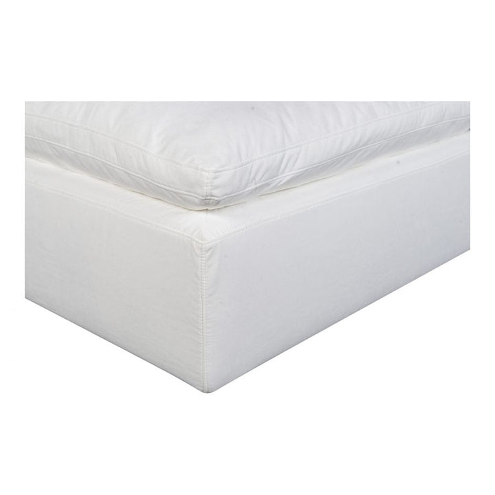 Terra Condo Ottoman Livesmart Fabric White