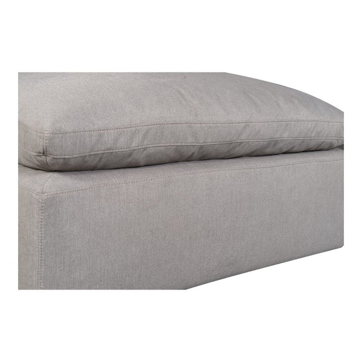 Terra Condo Ottoman Livesmart Fabric Light Grey