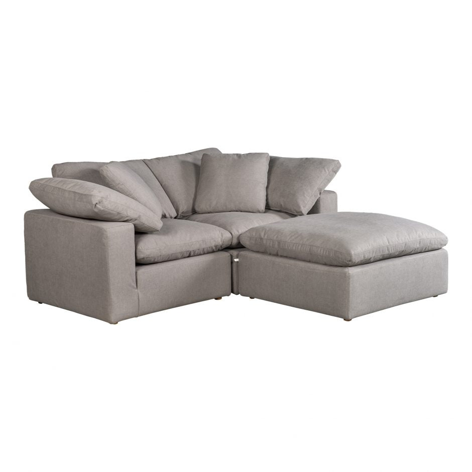 Terra Condo Nook Modular Sectional Livesmart Fabric Cream