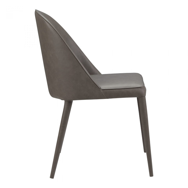 Burton Dining Chair Grey Vegan Leather-M2