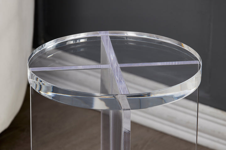 Acrylic End Table YM-F1057