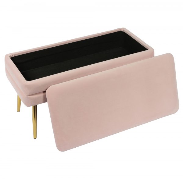 Ziva Blush Storage Bench