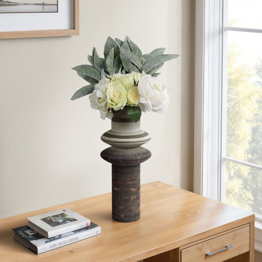 Quimper Glass Vase