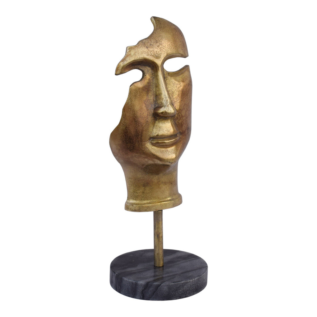 Golden Mask On Stand