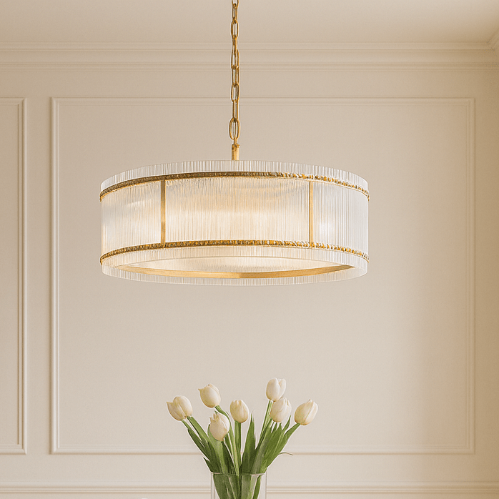 Abdul  60" Dia Pendant Lamp