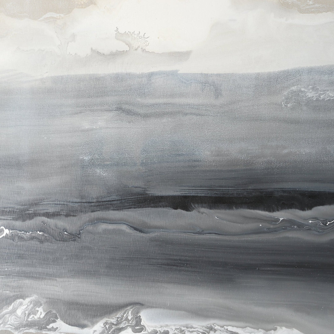 ABSTRACT BEACH Hand Painted Canvas