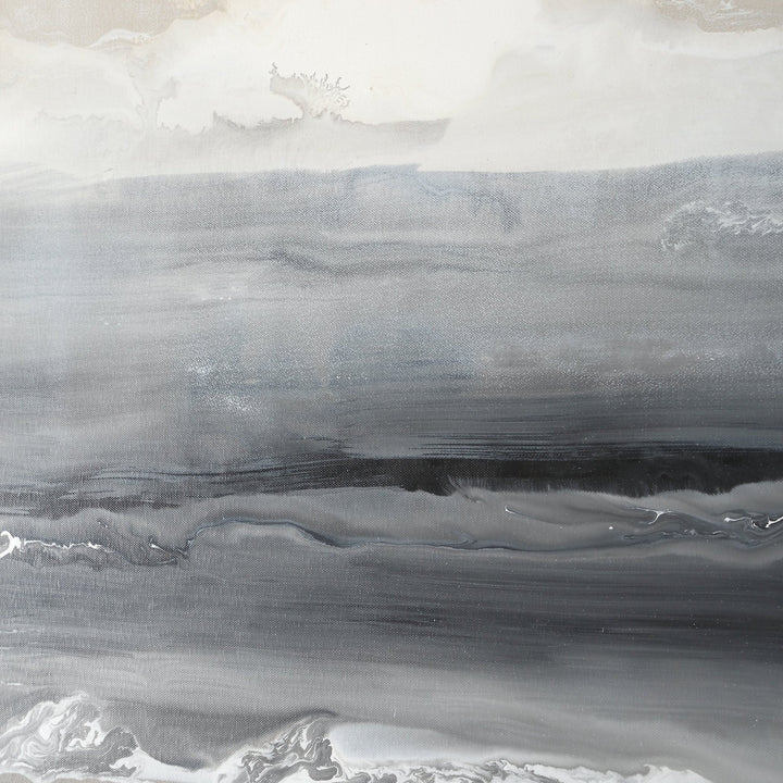 ABSTRACT BEACH Hand Painted Canvas