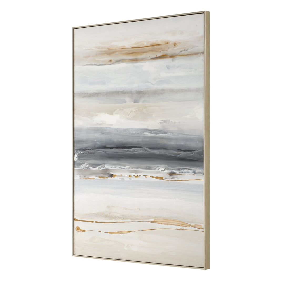 ABSTRACT BEACH Hand Painted Canvas