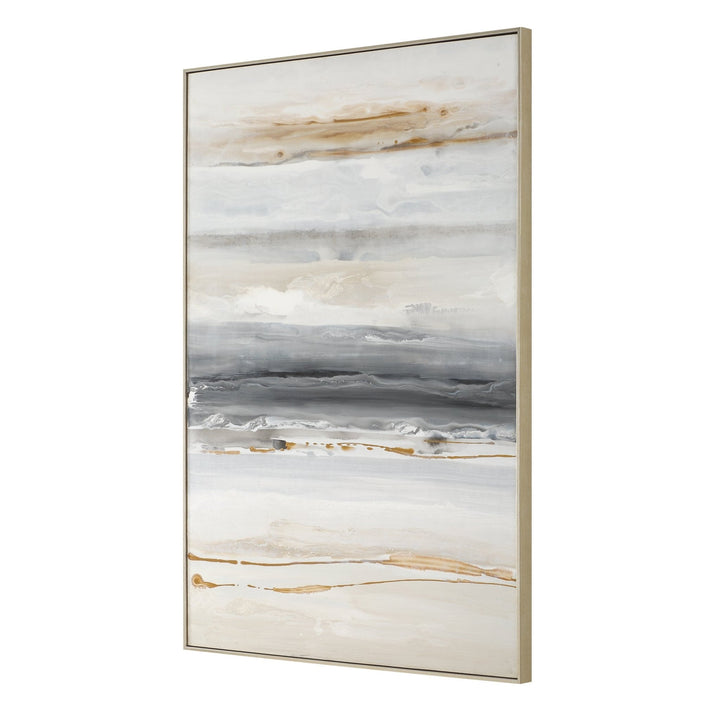 ABSTRACT BEACH Hand Painted Canvas
