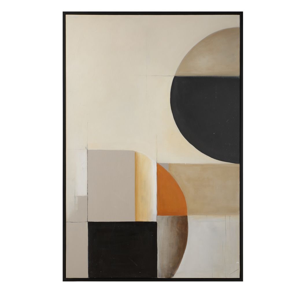ABSTRACT SHAPES II Hand Painted Canvas