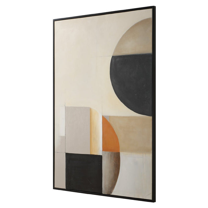ABSTRACT SHAPES II Hand Painted Canvas