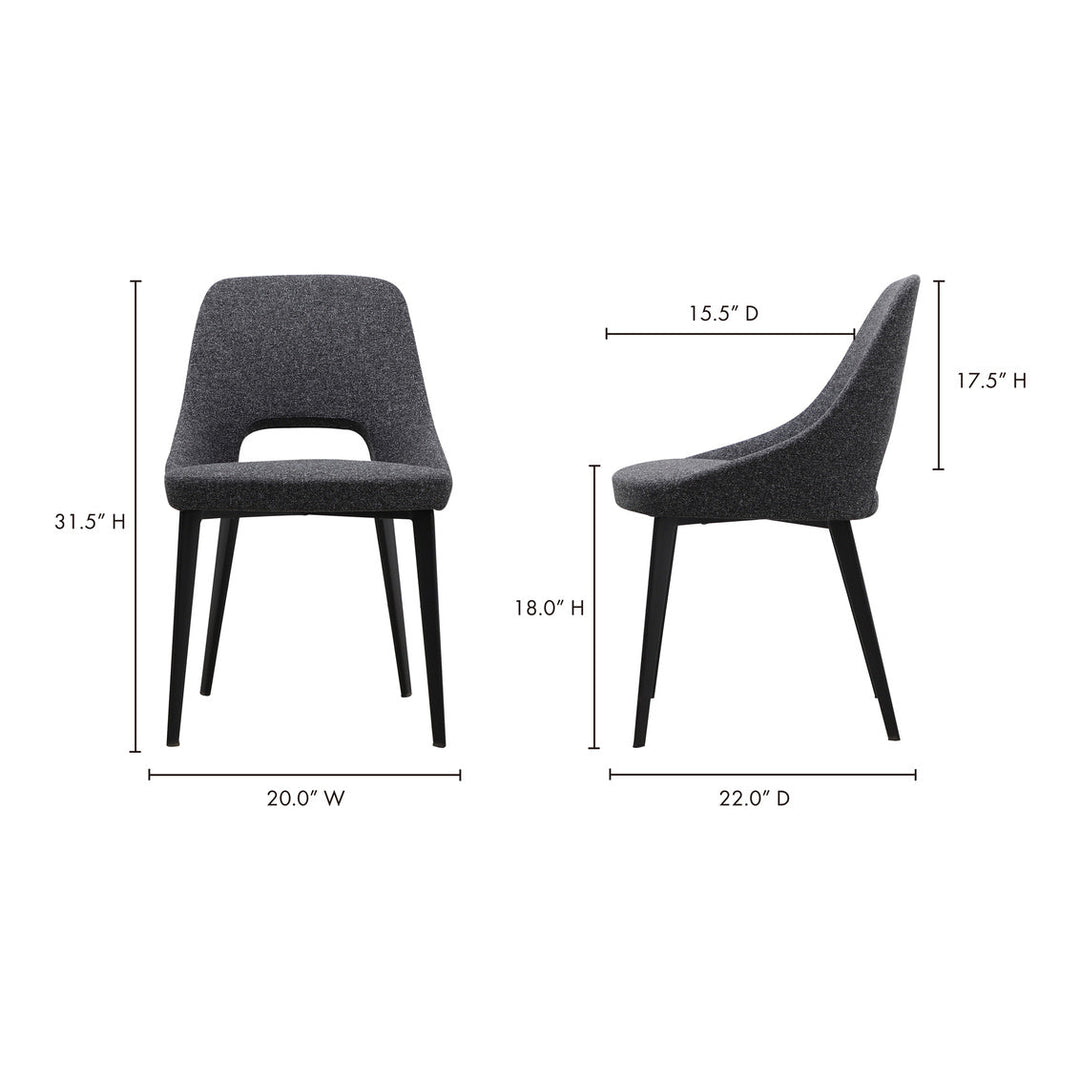 Tizz Dining Chair Dark Grey