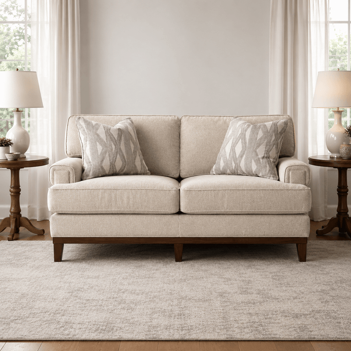Ajda Beige Loveseat