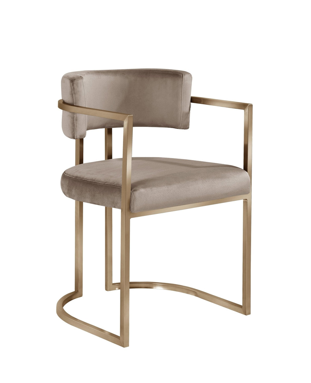 Alexa Grey Dining Chair- Bronze Legs