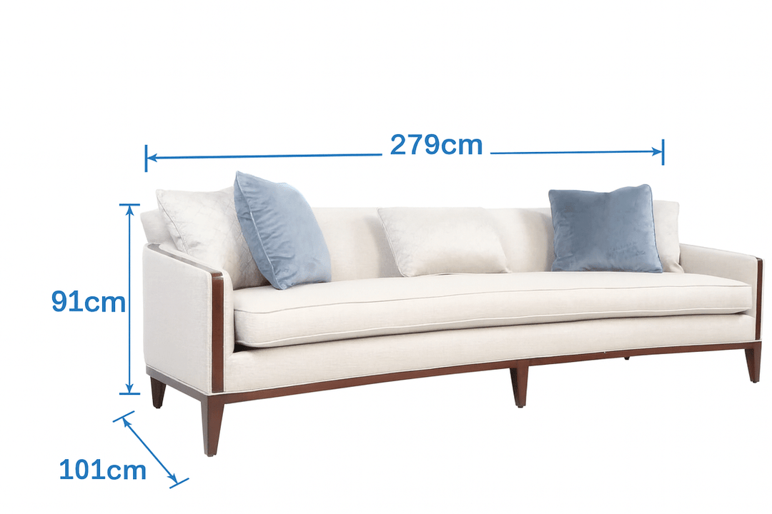 AlReem Royal Blue XL Sofa