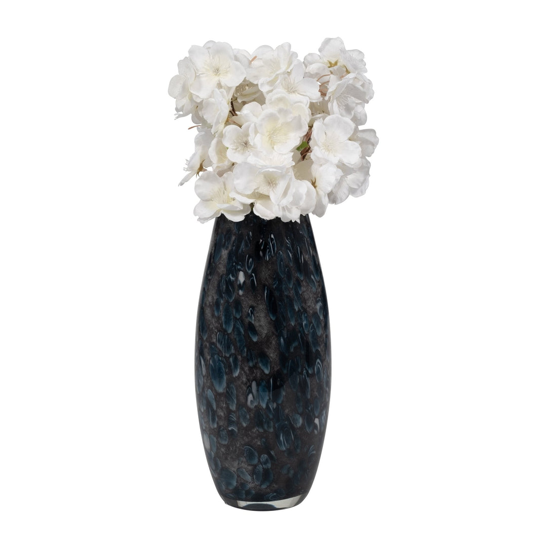 AMALDA SMALL BLUE GLASS VASE