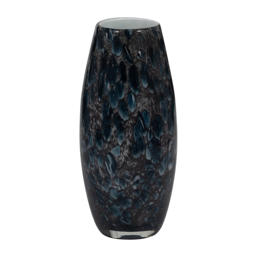 AMALDA SMALL BLUE GLASS VASE