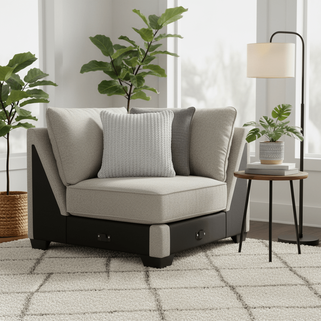 Ardsley 5-Piece Sectional with Chaise with Free Tulen Recliner