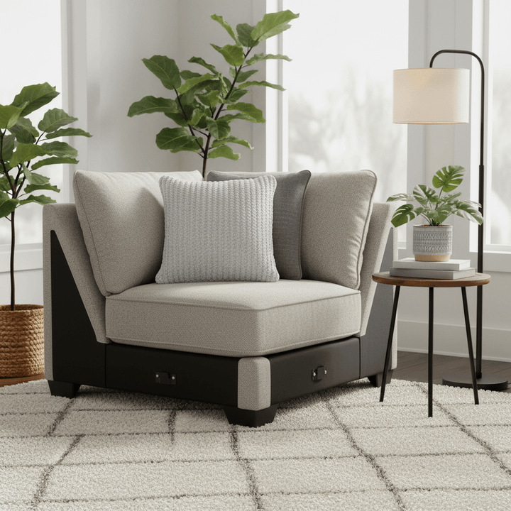 Ardsley 5-Piece Sectional with Chaise with Free Tulen Recliner