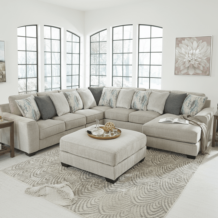 Ardsley 5-Piece Sectional with Chaise with Free Tulen Recliner