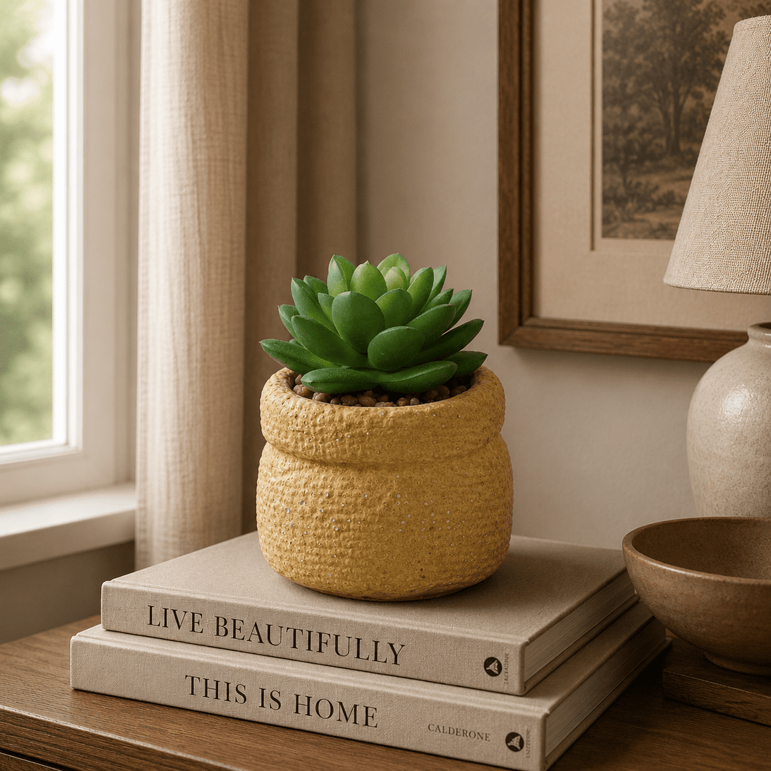 Artificial Potted Succulent Plants 11CM Indoor